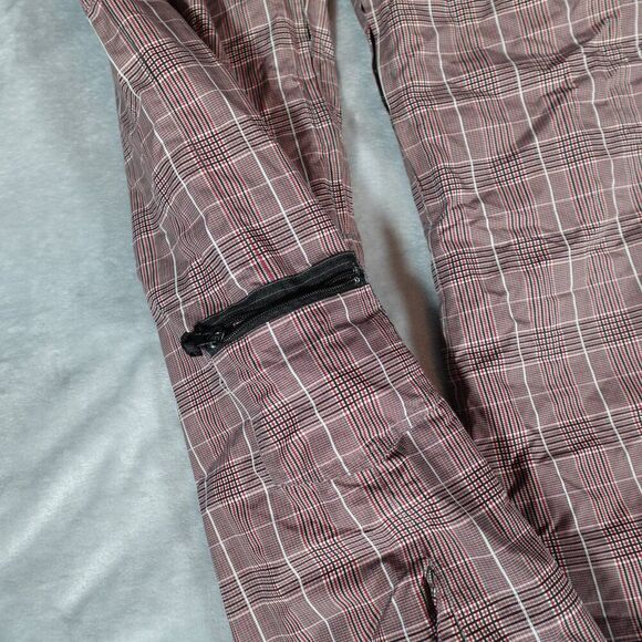 Roxy 5000 Snowboard Pants Womens M (32x29) Plaid Insulated Red/Pink - Picture 2 of 12